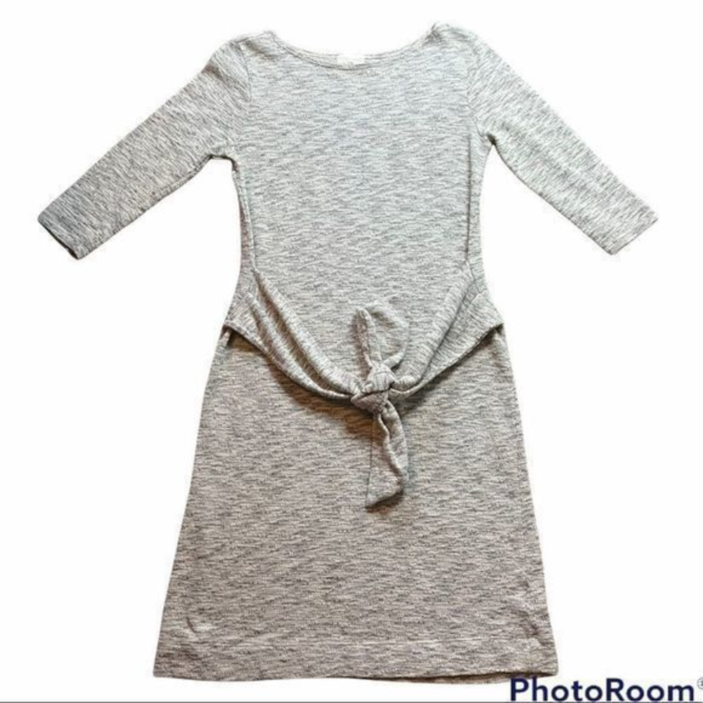 T.La Anthropologie Becky Sweater Dress Size XS Cotton, Knit,‎ Gray